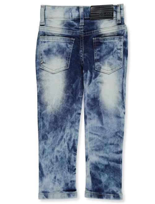 GS-115 Boys' Marbled Wash Denim Jeans