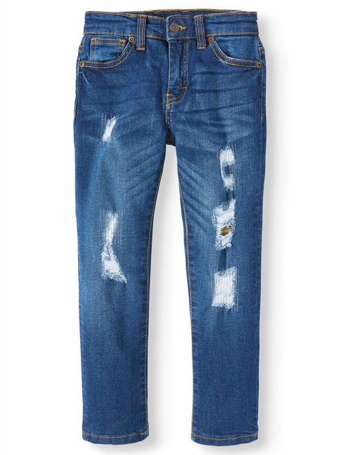 Jachs Boys 4-18 Jersey Lined Jeans w/Flannel Cuff