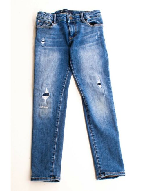 Gap Kids Stretch Super Skinny Distressed Denim Jeans Size 7 Regular