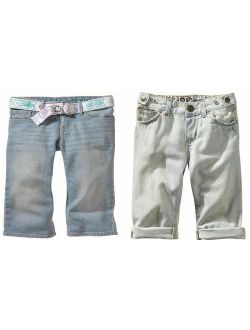 NEW Gap kids/baby girl jean denim pedal pusher jeans capris cropped pants