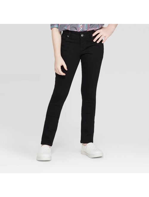 Girls' Ultimate Stretch Skinny Jeans - Cat & Jack Black