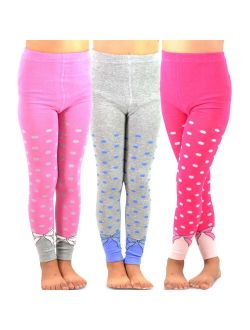 TeeHee (Naartjie) Kids Girls Fashion Cotton Leggings (Footless Tights) 3 Pair Pack