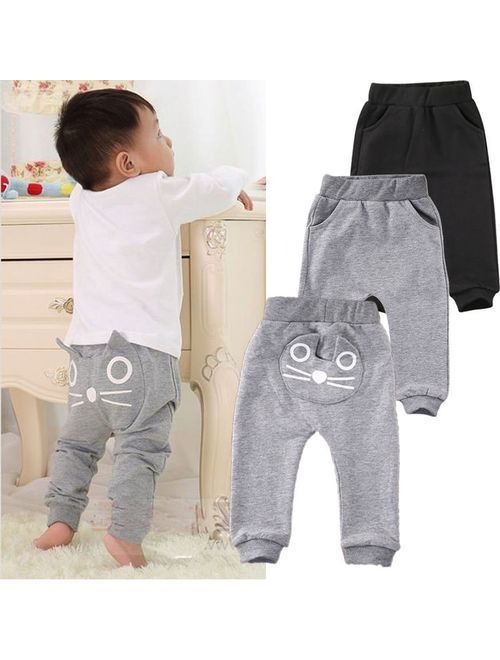 Canis Toddler Infant Kids Baby Boy Girl Harem Long Pants Trousers Leggings Bottom 0-2Y