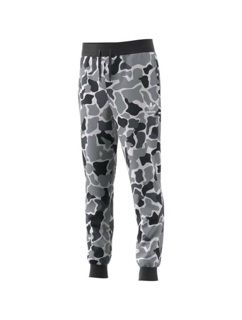 NWT Adidas Originals Trefoil Big Boy Kids Camo Pants Joggers L Large Grey