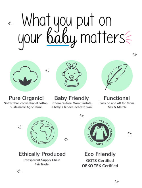 Little Star Organic Pure Organic True Brights Jogger Pants, 2 pack (Baby Girls & Toddler Girls, Baby Boys & Toddler Boys, Unisex)