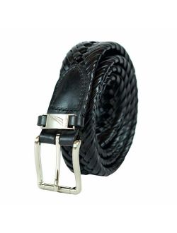 Men's Fabric Adjustable Buckle Braided Belt