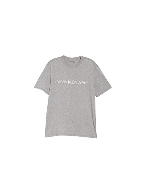 Calvin Klein Men's Short Sleeve Classic Ck Logo Crew Neck T-Shirt