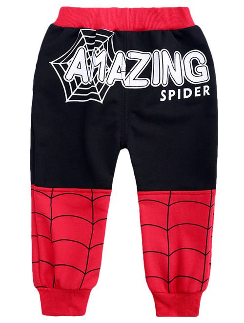 Kid's 3Pcs Boys Child Spiderman Waistcoat + Tops + Pants Costume Outfit Sets