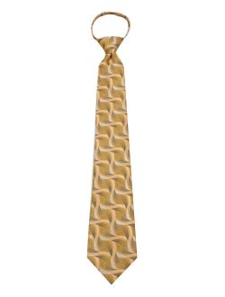 Mens Gold Zipper Pre-made Fashion Zipper Necktie Ties