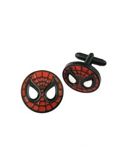 Spider-Man Circle Fashion Novelty Cuff Links Movie Comic Series with Gift Box