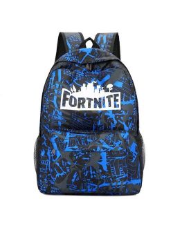 Crazy Blue Fortnite School Backpack Childrens Fort Nite Travel Bag Fortnite Backpack Blue Splatter