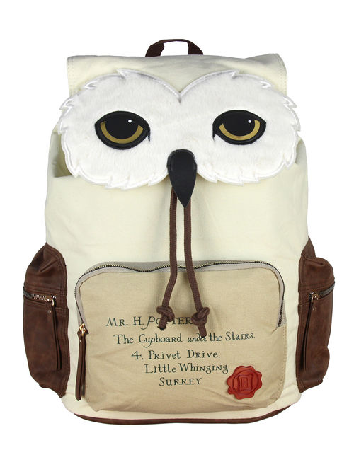 Bioworld Harry Potter Backpack Hedwig Owl Hogwarts Letter Rucksack Bag w/ Laptop Sleeve