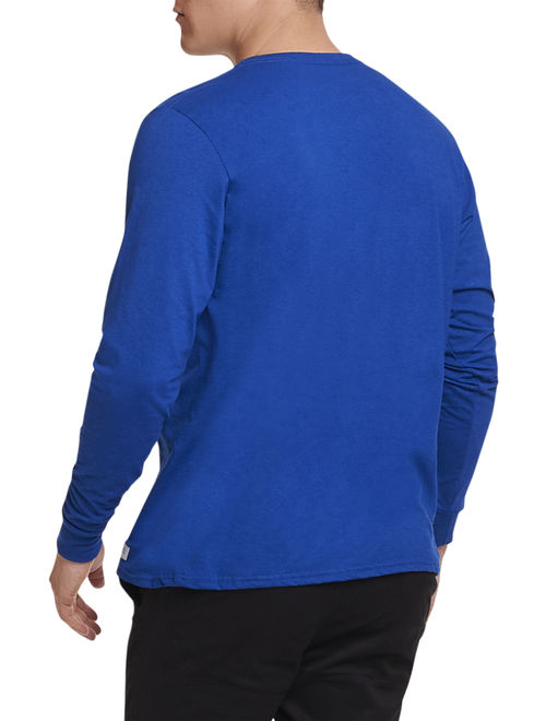Russell Athletic Big Men's Essential Dri-Power Long Sleeve T-Shirt with 30+ UPF