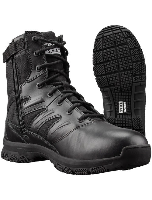 Original S.W.A.T. Force 8" Side Zip Men's Tactical Swat Duty Boots 155201