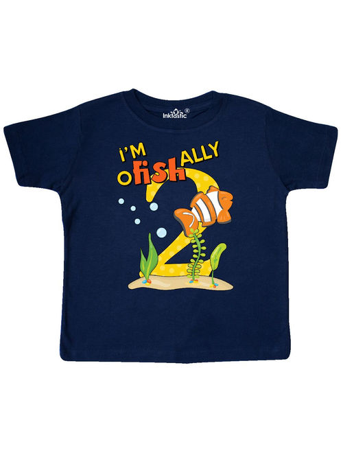 I'm O-Fish-Ally Two- cute clownfish second birthday Toddler T-Shirt