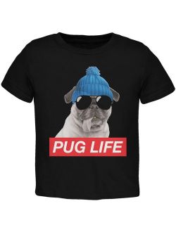 Pug Life Black Toddler T-Shirt - 2T