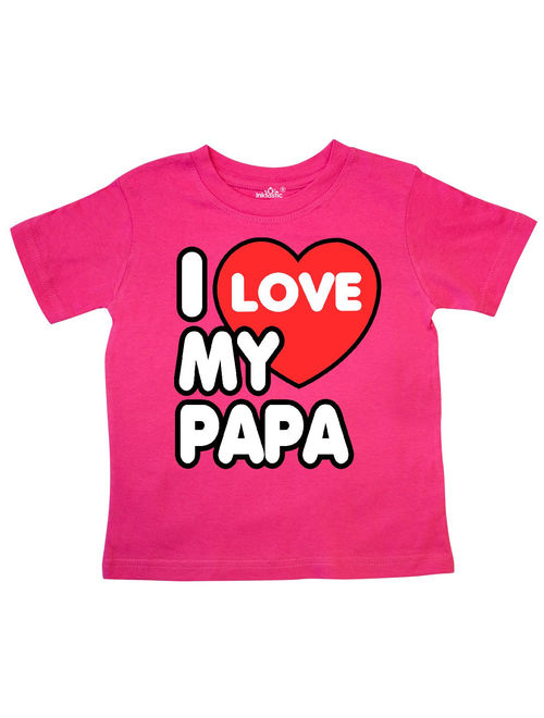 I Love my Papa Toddler T-Shirt