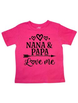 Nana Papa Love Me Grandchild Toddler T-Shirt
