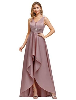 Womens Elegant V-Neck Formal Evening Dresses for Women 00877 US4