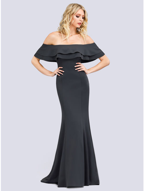 Ever-Pretty Women's Elegant Off Shoulder Formal Evening Dresses for Women 00853 US04
