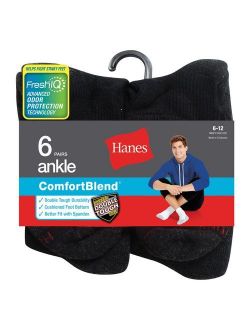 Men's ComfortBlend Ankle Socks 6-Pack