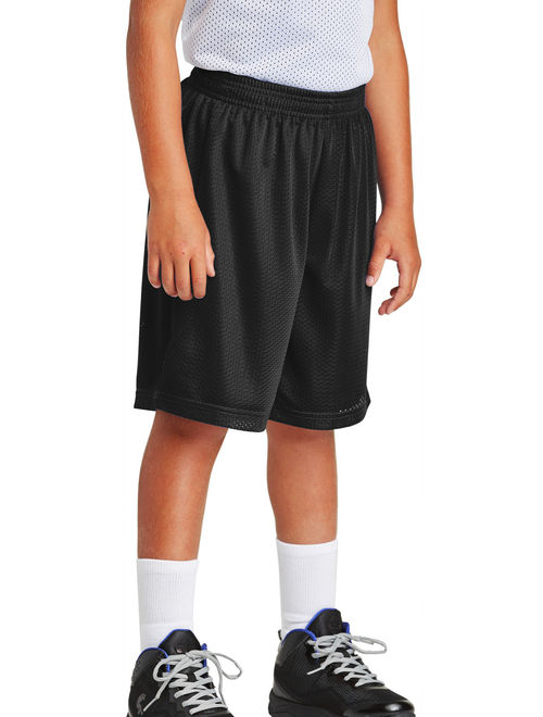 Youth PosiCharge Double-Layer Classic Mesh Short Black X-Small