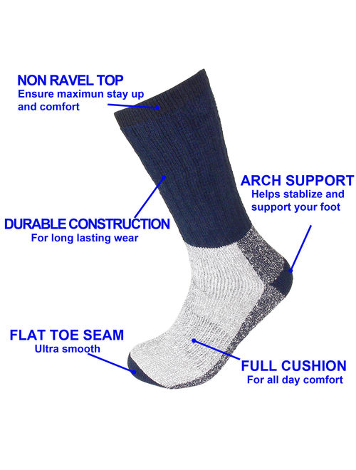 Falari 2 Pairs Merino Wool Socks Excellent for Cold Weather Temp 5-25F Super Warm for Winter