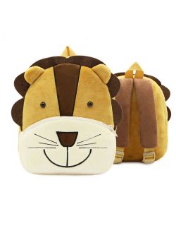 3D Children Kids Toddler Preschool Kindergarten Backpack for Boys Girls, Super Cute Cartoon Travel Lunch Bags, Cute Lion Design for 2 - 4 Years Old