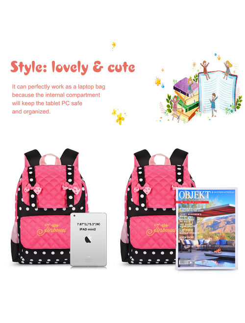 School Bags for Girls Casual School Bag Nylon Shoulder Daypack Children School Backpacks for Teen Girls