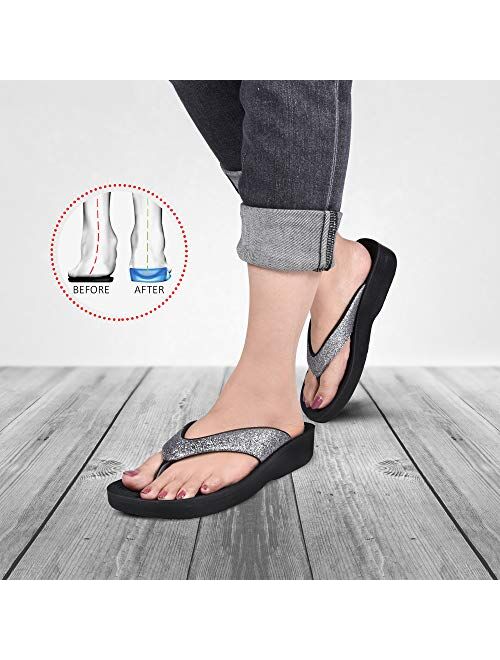 AEROTHOTIC Original Orthotic Comfort Thong Style Flip Flops Sandals for Women with Arch Support for Comfortable Walk