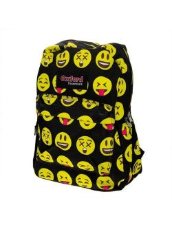 Kids Oxford Essentials Emoji 15 Backpack Emoticon Faces Bag For School Camping