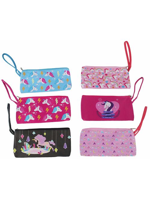 12 Pack of Multi-color; Multi-style; Multi-Patterned Fancy Toy Unicorn Purse (Color and Styles May Vary)