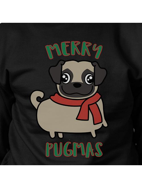 Merry Pugmas Pug Sweatshirt Dog Mom Christmas Gift Unisex Pullover