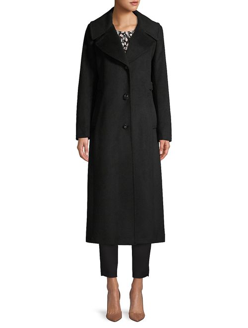Calvin Klein Notch-Collar Wool Blend Coat