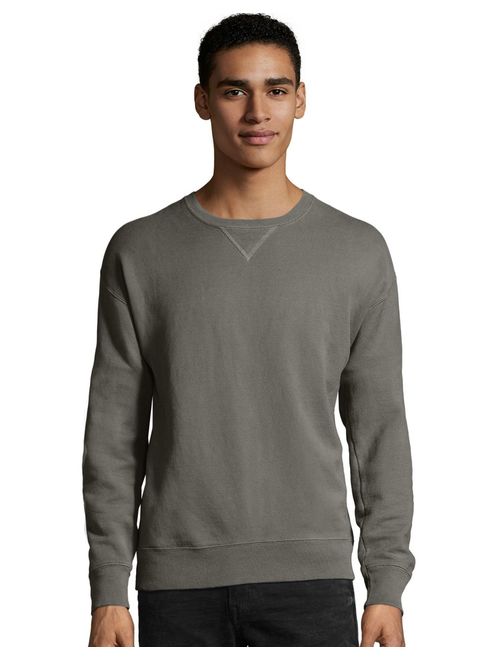 Hanes Big Mens ComfortWash Garment Dyed Fleece Sweatshirt, 3XL, Saltwater