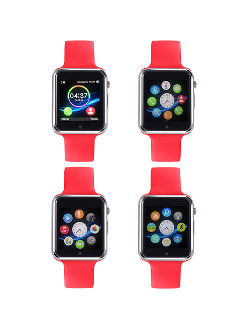 AmazingForLess Premium Red Bluetooth Smart Wrist Watch Phone mate for Android Touch Screen Blue Tooth Smart Watch with Camera for Adults for Kids (Supports [does not include] SIM+MEMORY