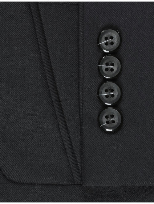 Verno Men's Two Button Suit Slim-Fit 100% Wool Suit