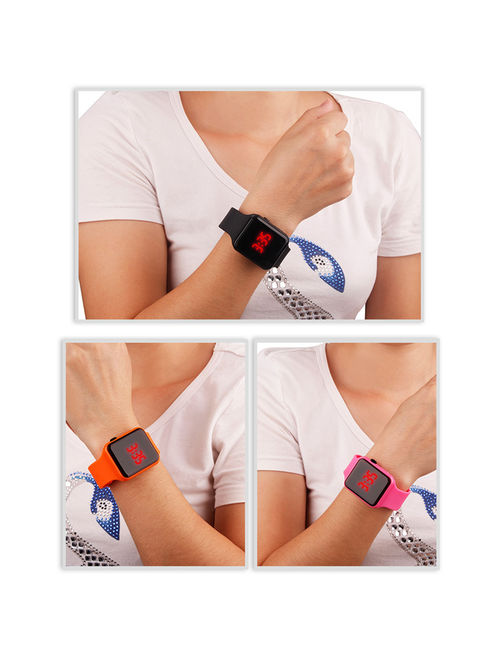 Student Fashion Rectangle Watch Intelligent Electronic LED Watch