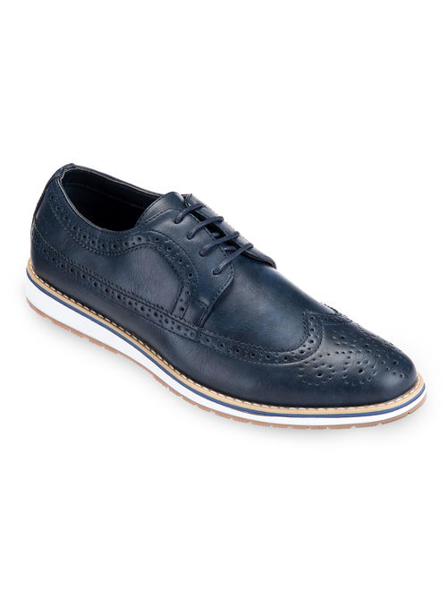 Mio Marino Classic Wingtip Oxford Dress Shoes for Men w/ Elegant Shoe Bag