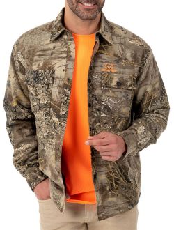 Mossy Oak and Realtree Mens Flannel Quilted Lined Shirt Jacket