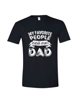 Feisty and Fabulous Brand: My Favorite People Call Me Dad, Father's Day Gift, Black Small