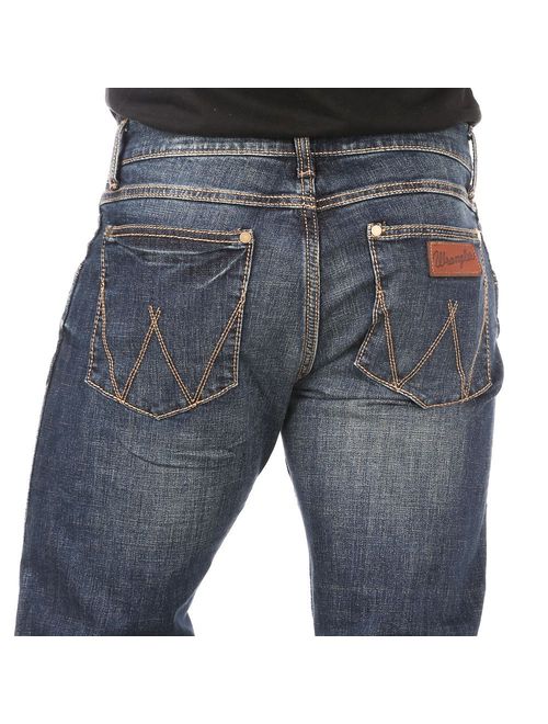 wrangler men's retro slim fit straight leg jean, bozeman, 34x36