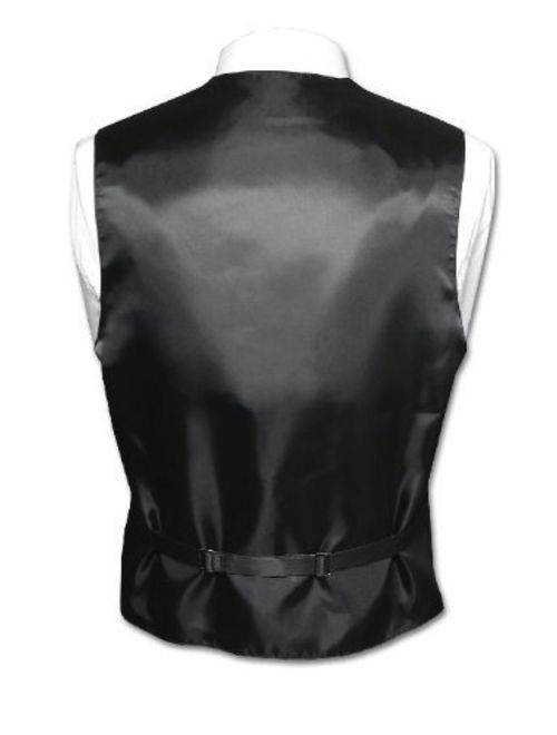 Italian Design, Men's Tuxedo Vest, Tie & Hankie Set in Fuchsia Paisley