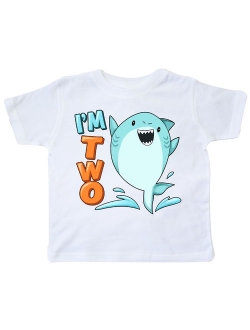 I'm Two- shark second birthday Toddler T-Shirt