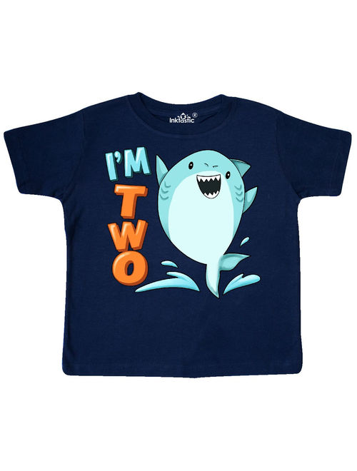I'm Two- shark second birthday Toddler T-Shirt