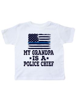 Police Chief Grandpa Law Enforcement Toddler T-Shirt