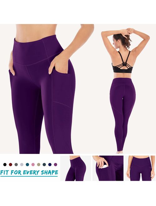 Ewedoos Yoga Pants with Pockets for Women Ultra Soft Leggings with Pockets High Waist Workout Pants