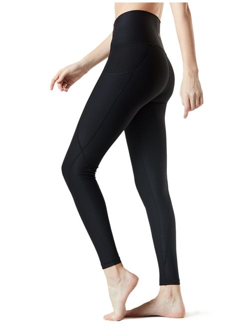 TSLA Women Capri Yoga Pants with Pockets Capri Workout Leggings 4-Way Stretch Yoga Capri Leggings w Hidden/Side Pocket 