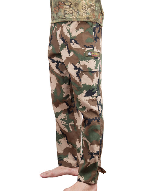 Lelinta Mens Military Style Total Terrain Camo BDU Pants, Desert Digital Camo, Woodland Camo, City Digital Camouflage