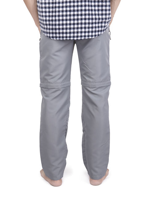 LELINTA Mens Casual Trousers Waterproof Outdoor Sports Combat Pants Cargo Work Short Pants Grey